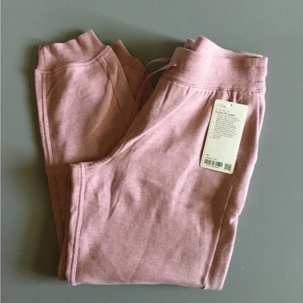 Lululemon athletica Dusty Rose Fleece Joggers Scuba NWT - Picture 3 of 8